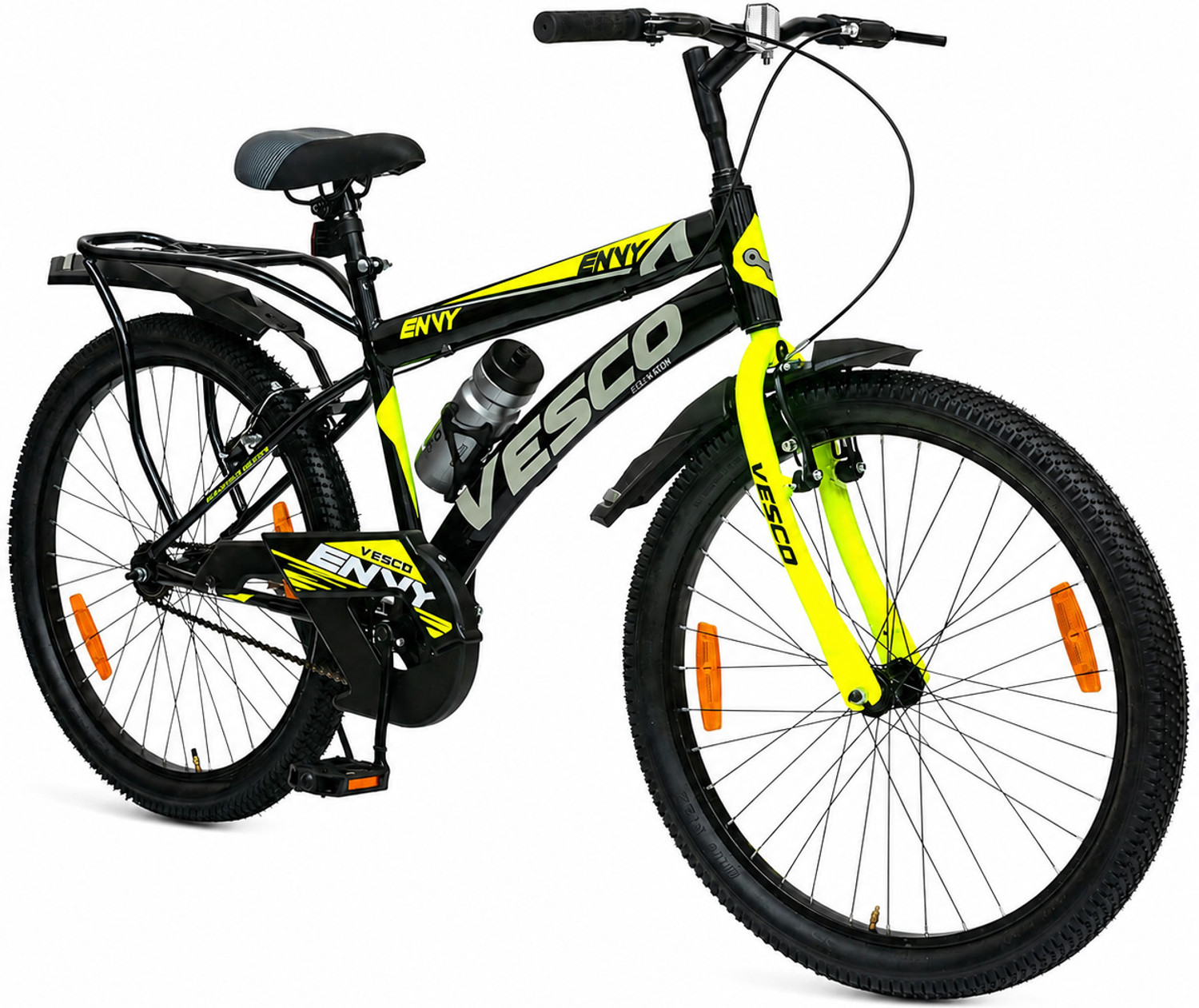 Image of GOAL DOUBLE CROWN|| DOUBLE DISC||21 SPEED 26 T (inch) Mountain Cycle (21 Gear, Black, Red, Only Front Suspension)