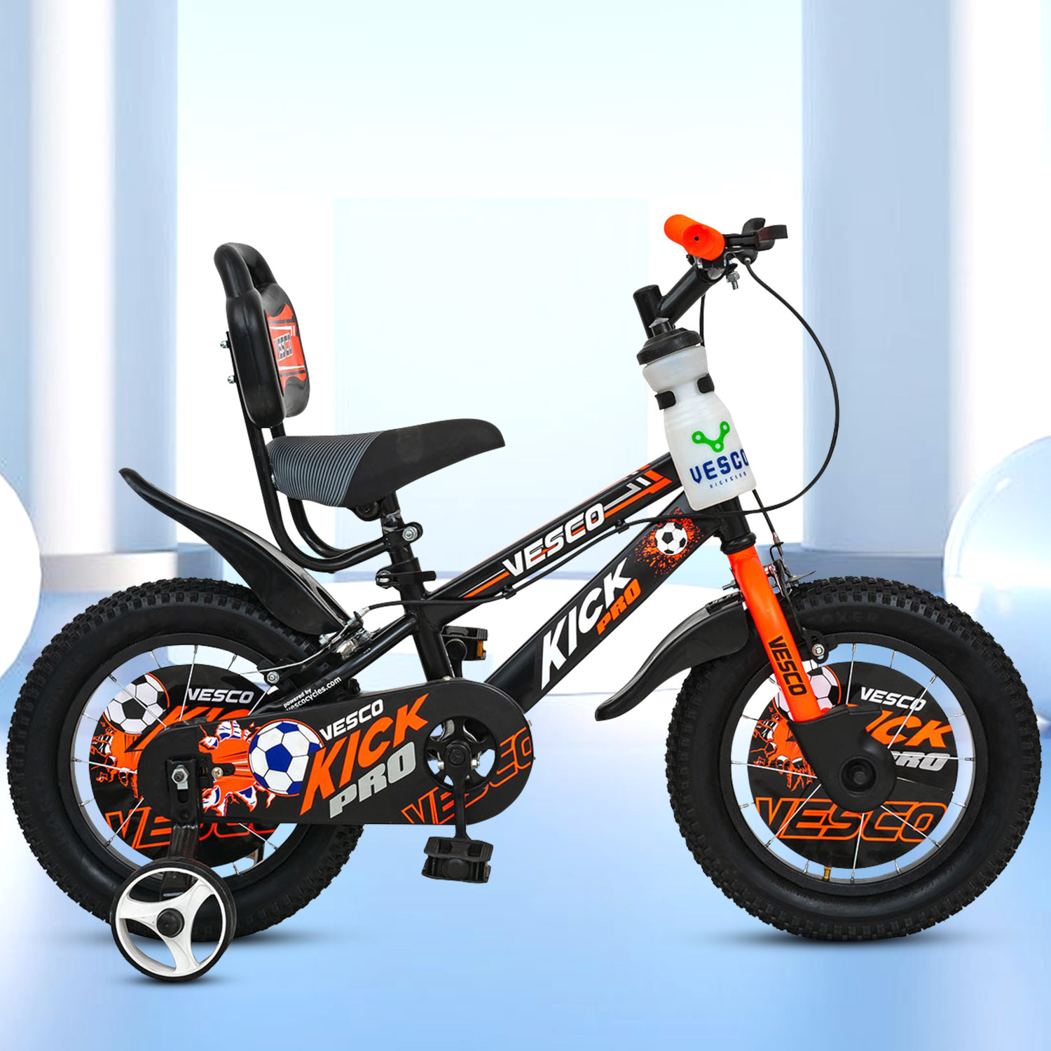 vesco KICK PRO Orange 14 T Road Cycle  (Single Speed, Orange)