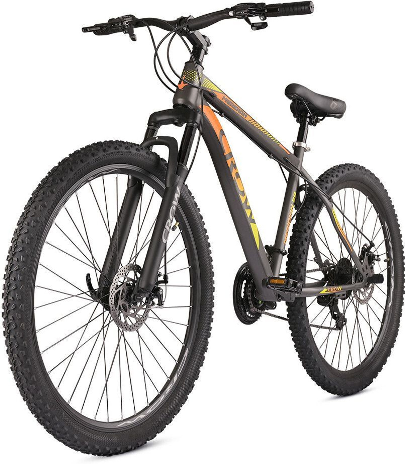 Image of Crow ROOKIE 24 SPEED|DUAL SUSPENSION|shimano geared|JAK DISC BRAKE 27.5 T (inch) Mountain Cycle (24 Gear, Multicolor, Dual Suspension)