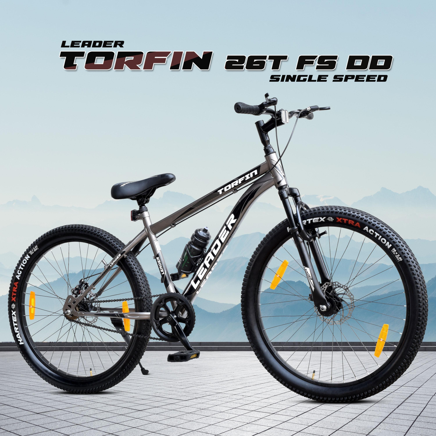 LEADER TORFIN 26T MTB Cycle with Dual Disc Brake & Front Suspension 26