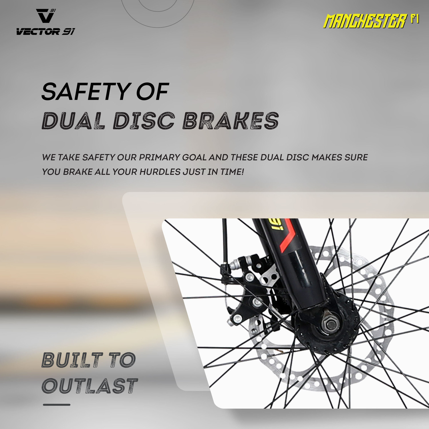 Image of Vector 91 Manchester F1 with Shimano Gears and Dual Disc 27.5 T (inch) Mountain Cycle