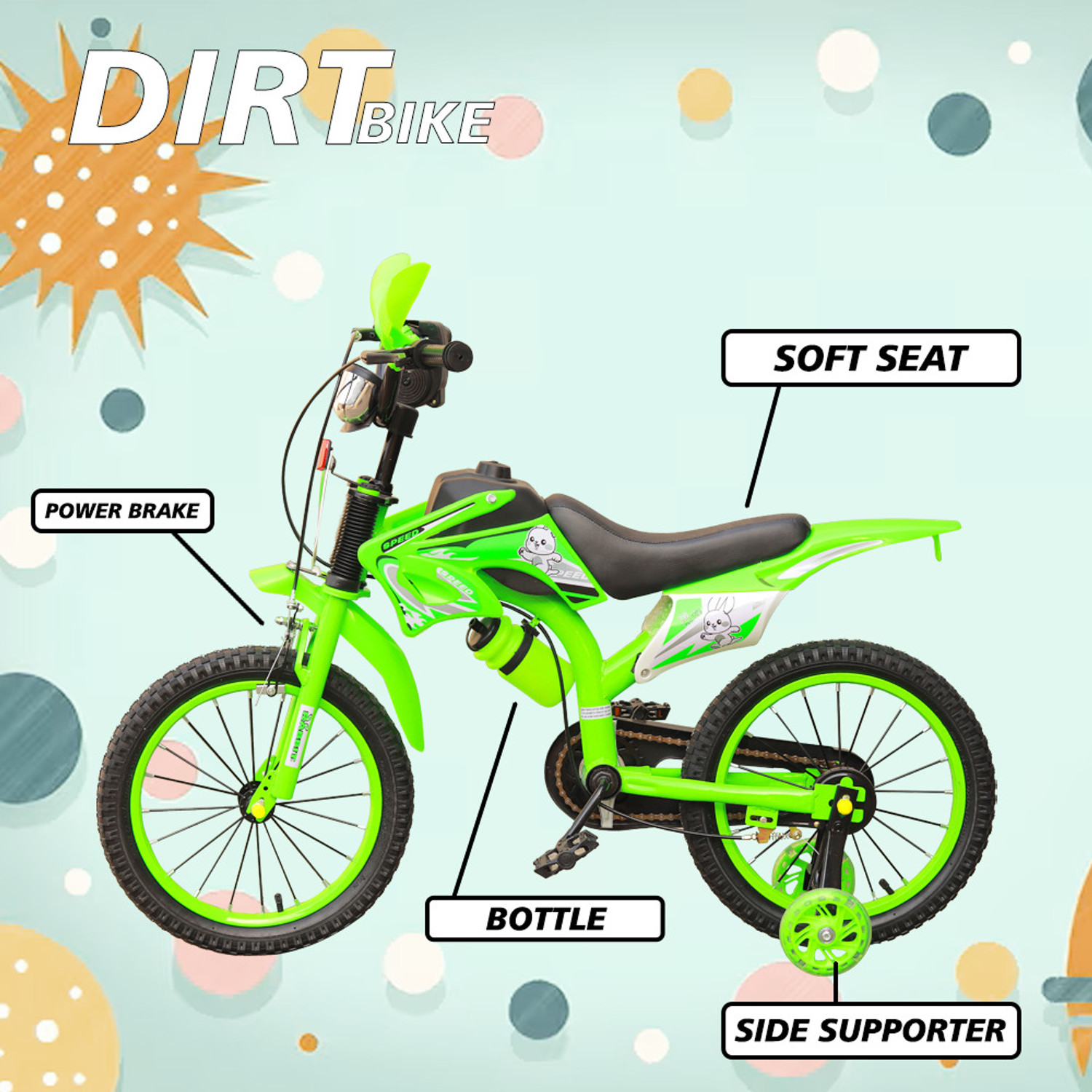 goal dirtbikegreen 16 t inch bmx cycle