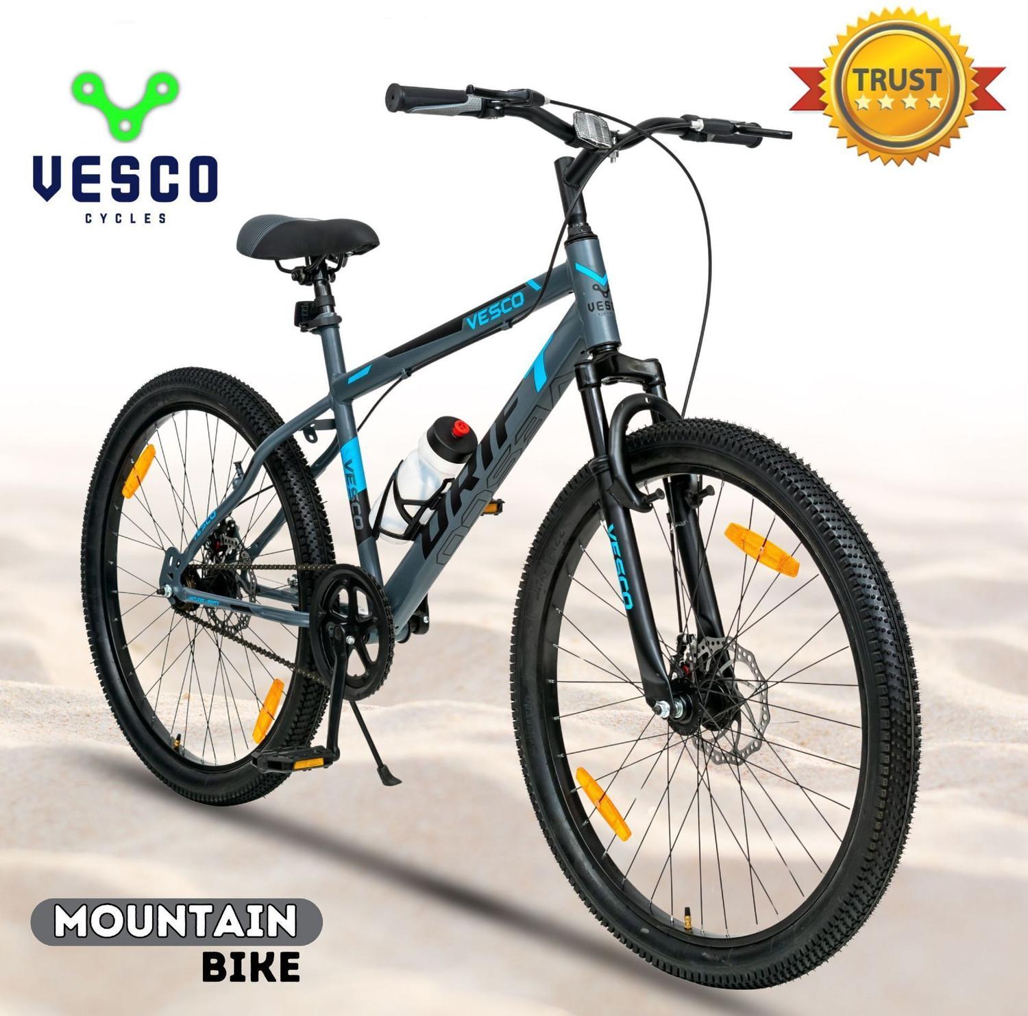vesco Drift - V-8/G 26 T Road Cycle  (Single Speed, Blue)