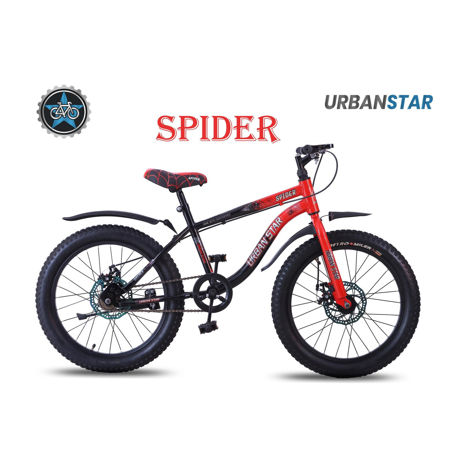 urban star spider 20t bmx double disc premium quality semi assembled 20 t inch road cycle