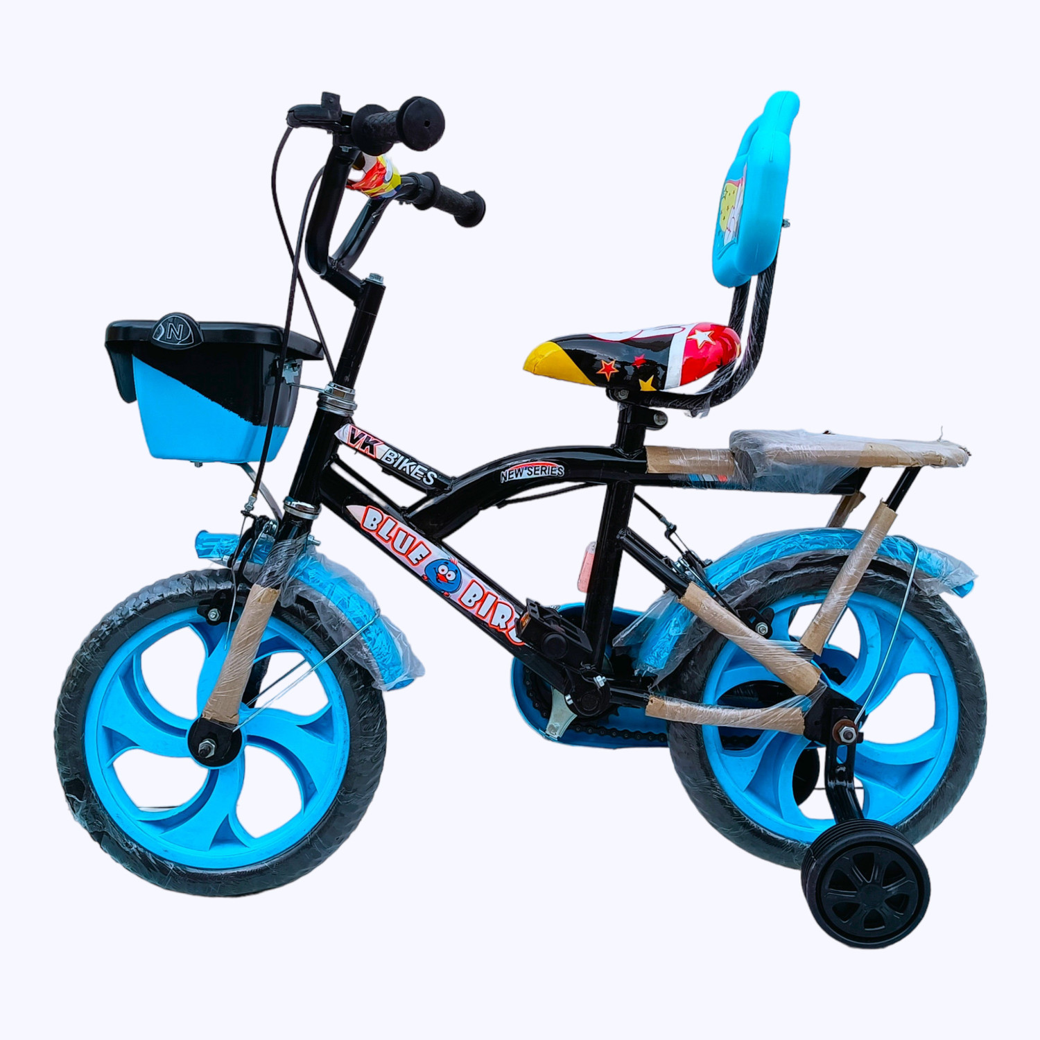 Image of ROXX CART BICYCLE ROCKY NEW (SKY-) FOR 2 TO 4 YEAR KIDS BABY 14 T (inch) BMX Cycle