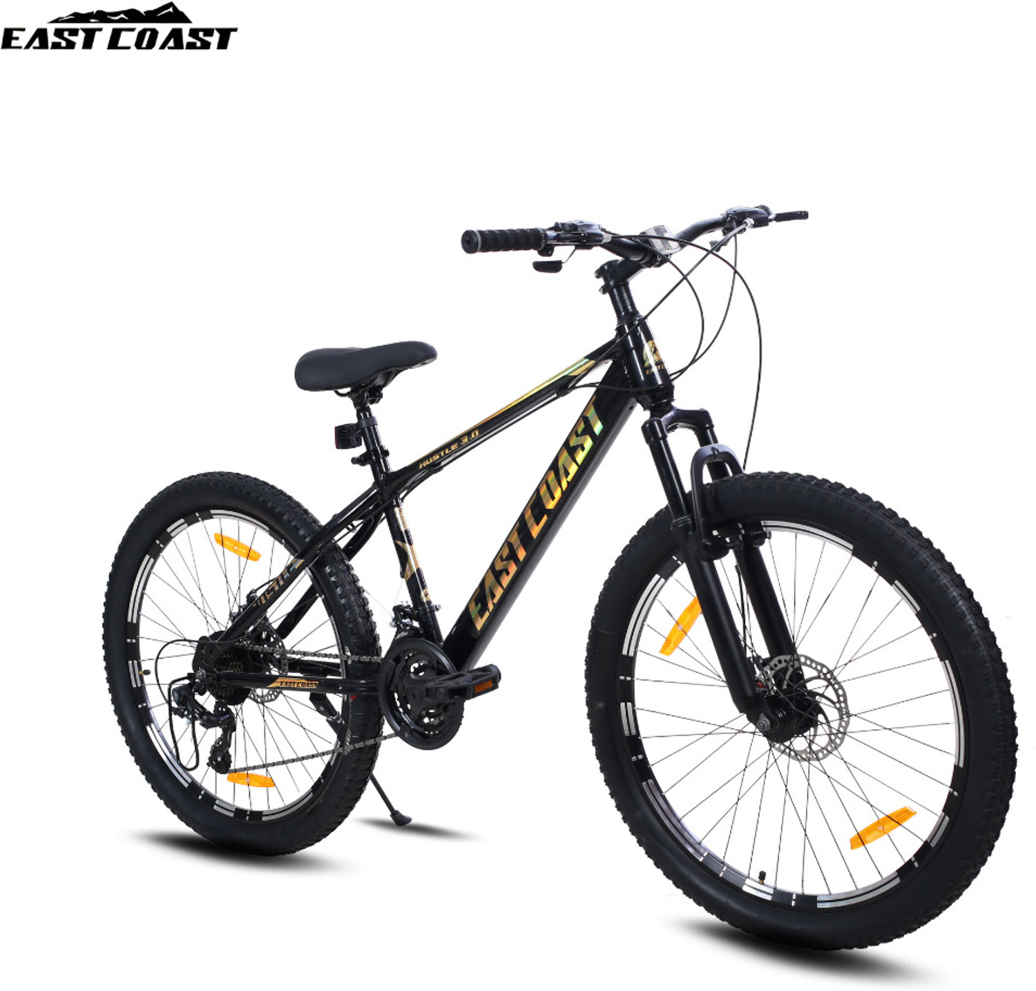 Image of Crow ROOKIE PRO 24 SPEED|DUAL SUSPENSION|shimano gear|shimano cassette|JAK DISC BRAKE 27.5 T (inch) Mountain Cycle (24 Gear, Multicolor, Dual Suspension)