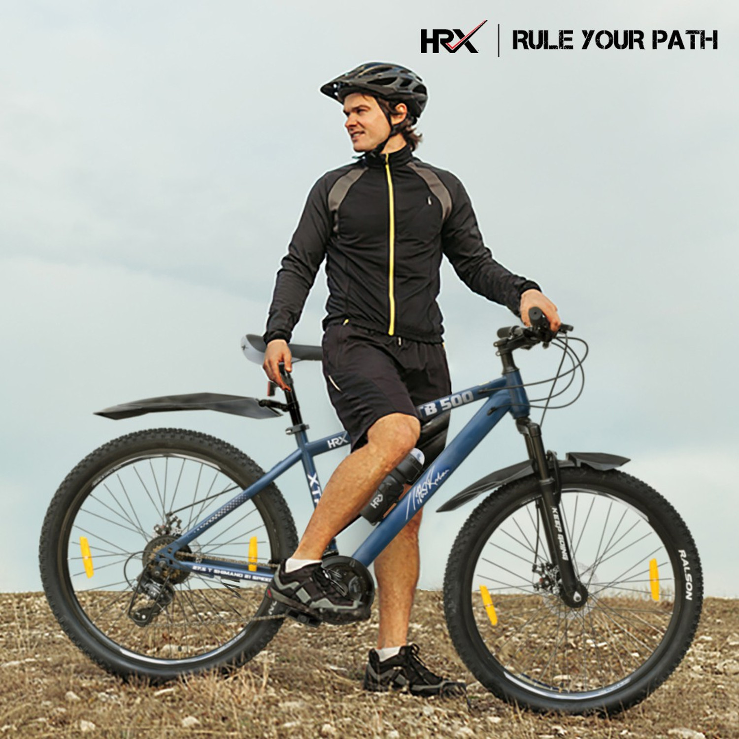 Image of HRX MTB 500 Signature Edition with Complete Accessories and Internal Cable Routing 27.5 T (inch) Mountain Cycle