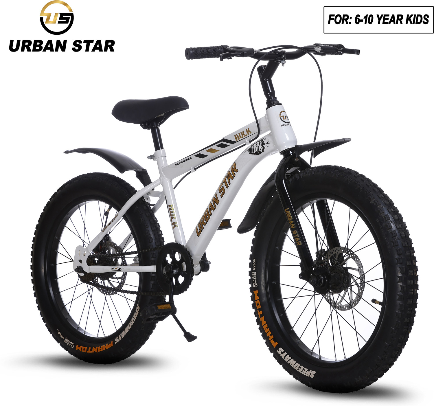 Urban Star HULK | 20T BMX | DOUBLE DISC | FAT TYRES | Premium Quality 