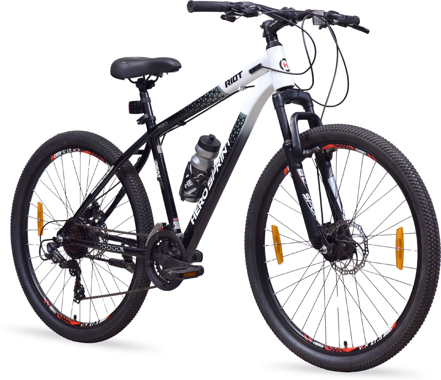 Image of CarbonBike MAGNUM 21 SPEED Fully Alloy Premium MTB Bike 27.5 T (inch) Mountain Cycle (21 Gear, Blue, Only Front Suspension)