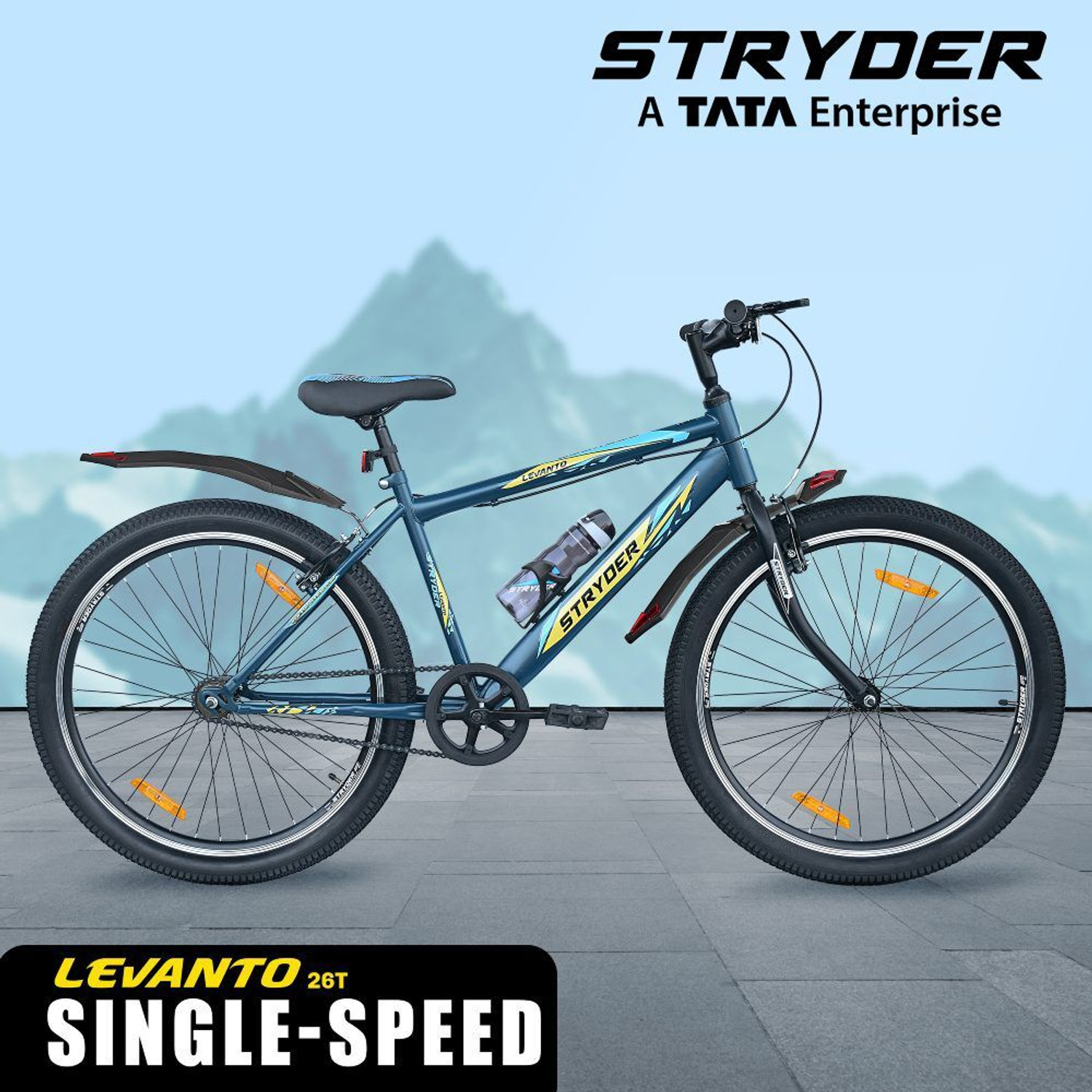 Image of GOAL DOUBLE CROWN|| DOUBLE DISC||21 SPEED 26 T (inch) Mountain Cycle (21 Gear, Black, Red, Only Front Suspension)