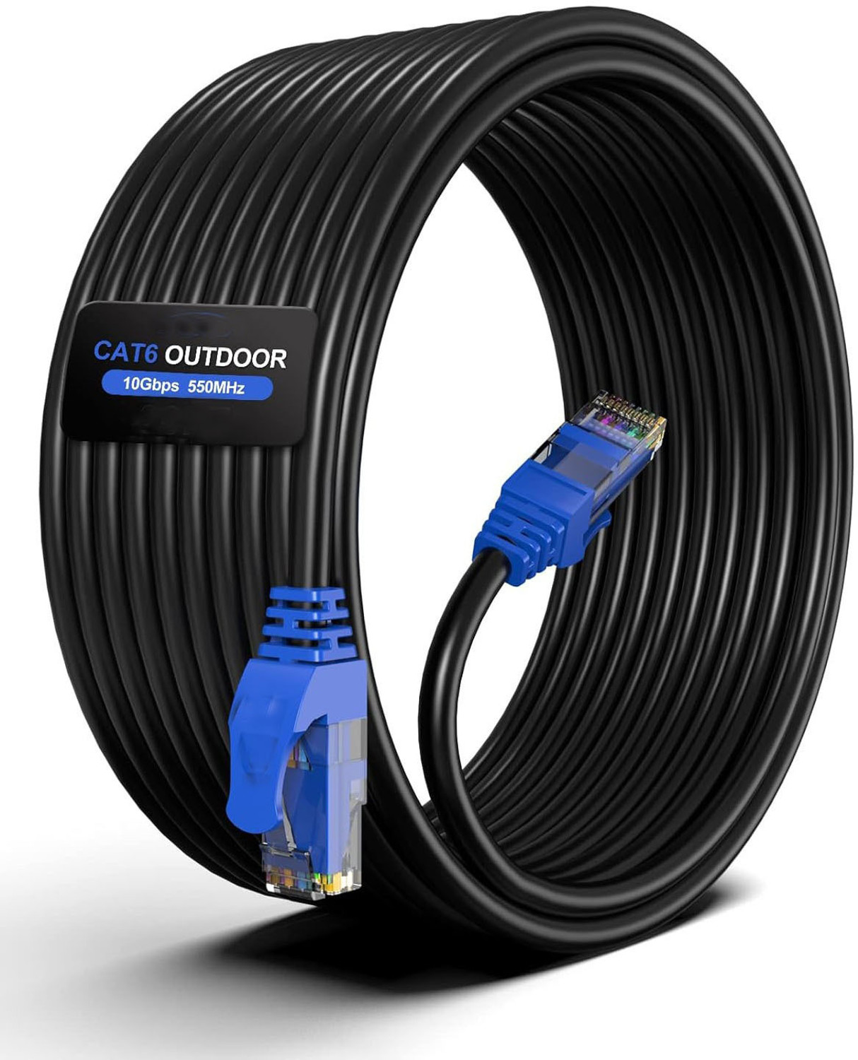 Image of Tech-X Ethernet Cable 50 m Cat6 Ethernet Cable,50M High Speed 550MHZ /10Gigabit Speed UTP LAN Cable Yellow (Compatible with ROUTER, Yellow, One Cable, RJ-45 To RJ-45)