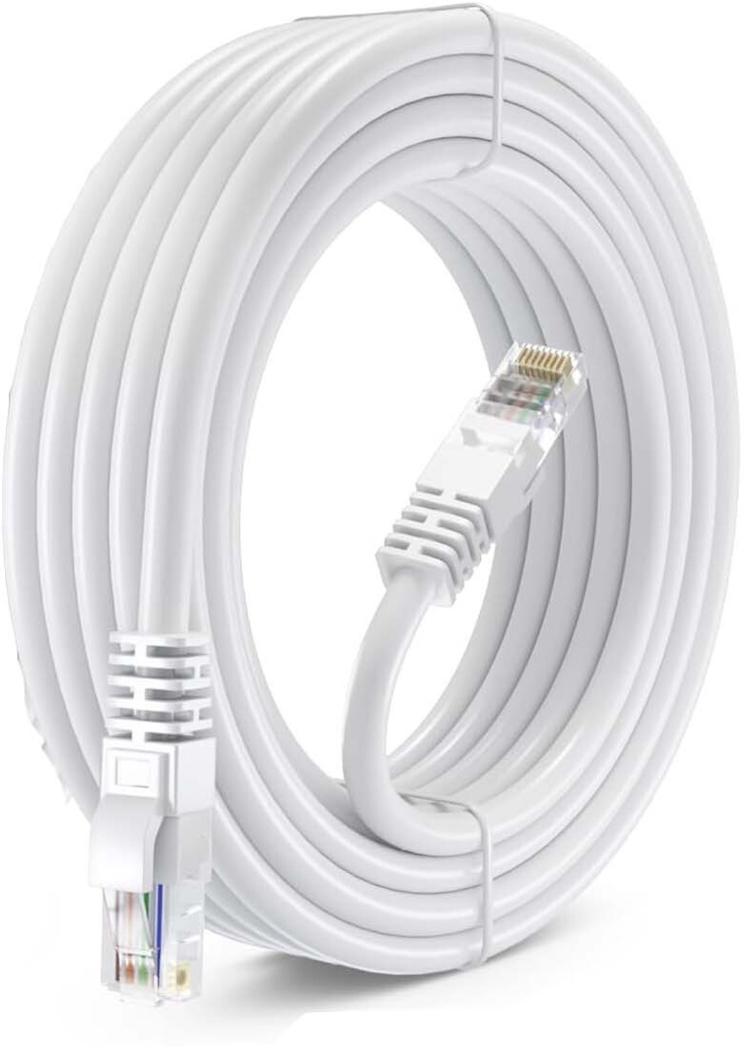 Image of Tech-X Ethernet Cable 50 m Cat6 Ethernet Cable,50M High Speed 550MHZ /10Gigabit Speed UTP LAN Cable Yellow (Compatible with ROUTER, Yellow, One Cable, RJ-45 To RJ-45)