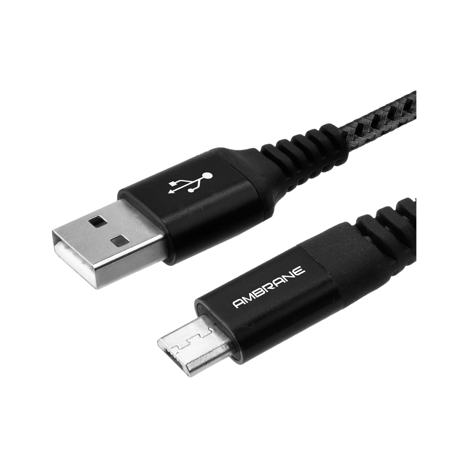 Ambrane RCM-10 3 A 1 m Micro USB Cable  (Compatible with Mobile, Black, One Cable)