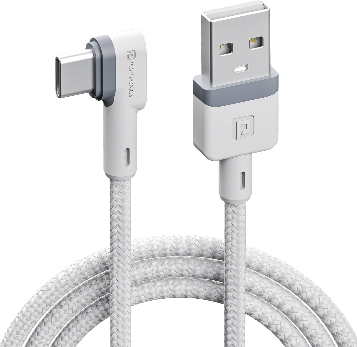Portronics Konnect L POR-1403 USB‑C Cable 1.2m White – 3A