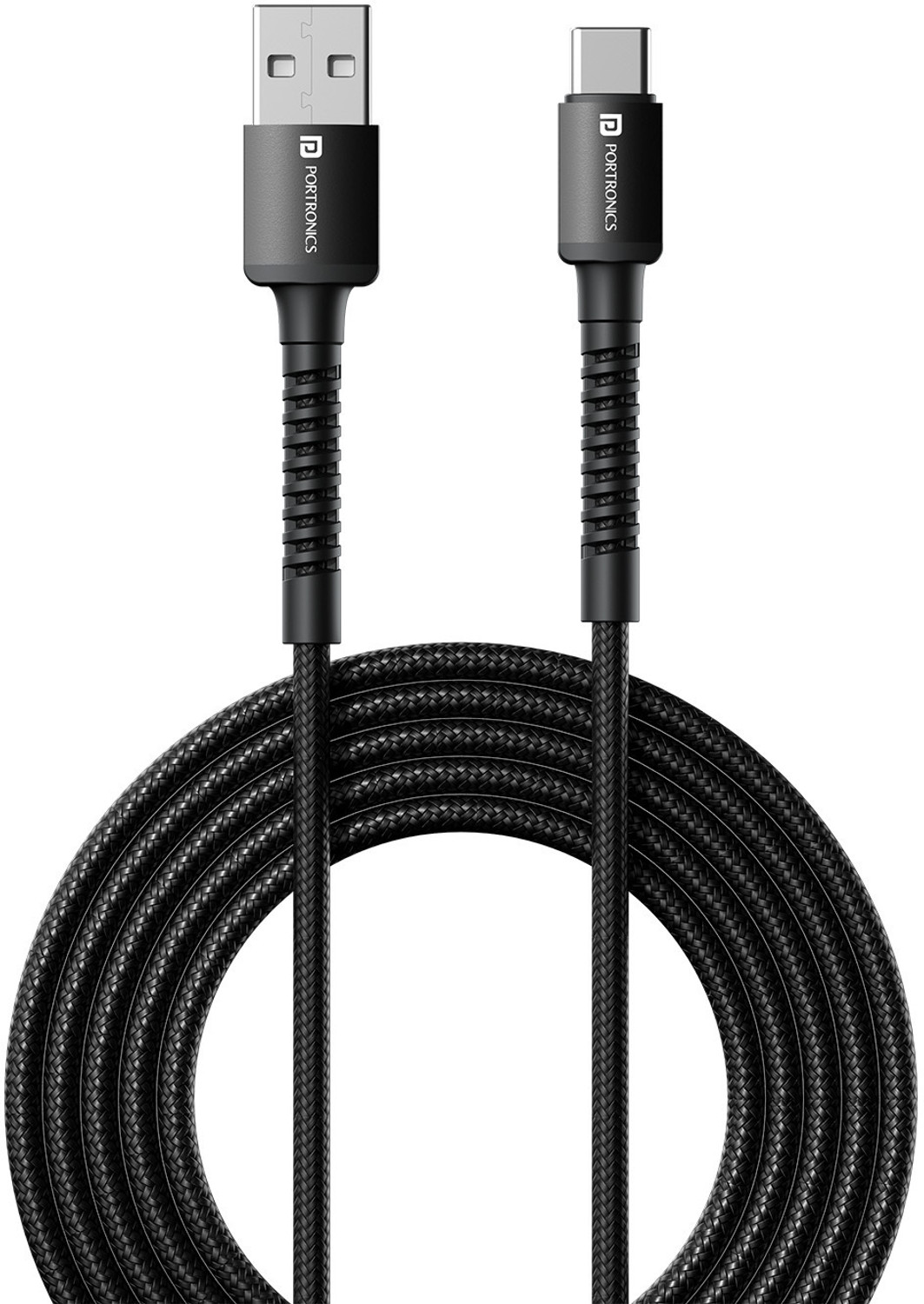 Portronics Konnect X USB‑C Cable 2 m Nylon Braided – Fast Charge