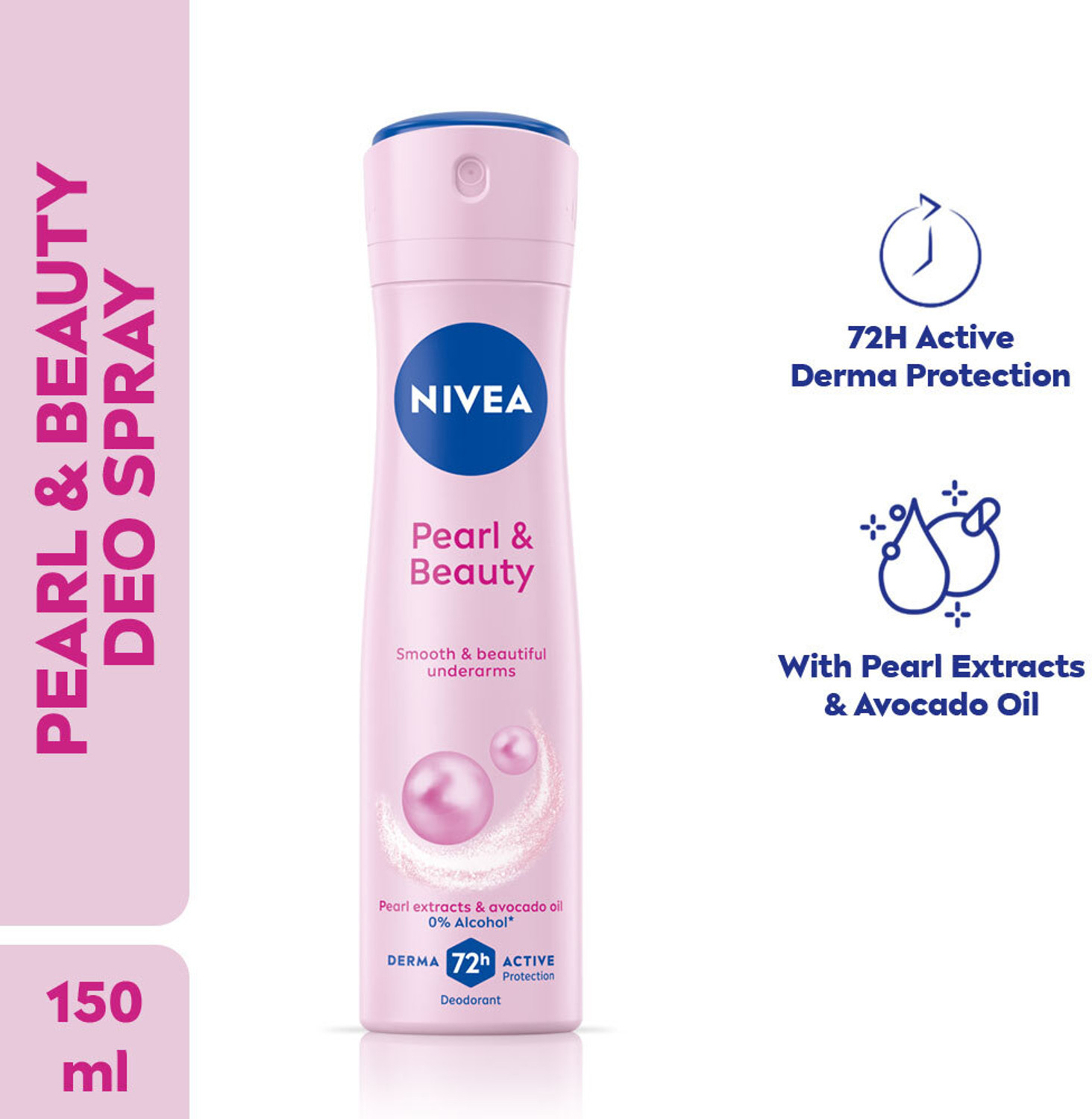 NIVEA Pearl & Beauty Deodorant Spray - For Women