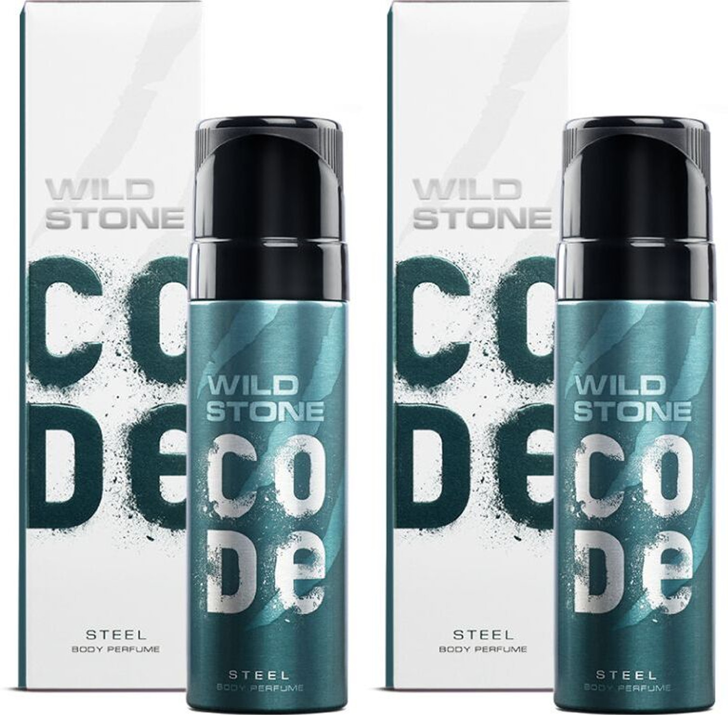 Image of Wild Stone Steel Deodorant Spray - For Men (240 ml, Pack of 2)