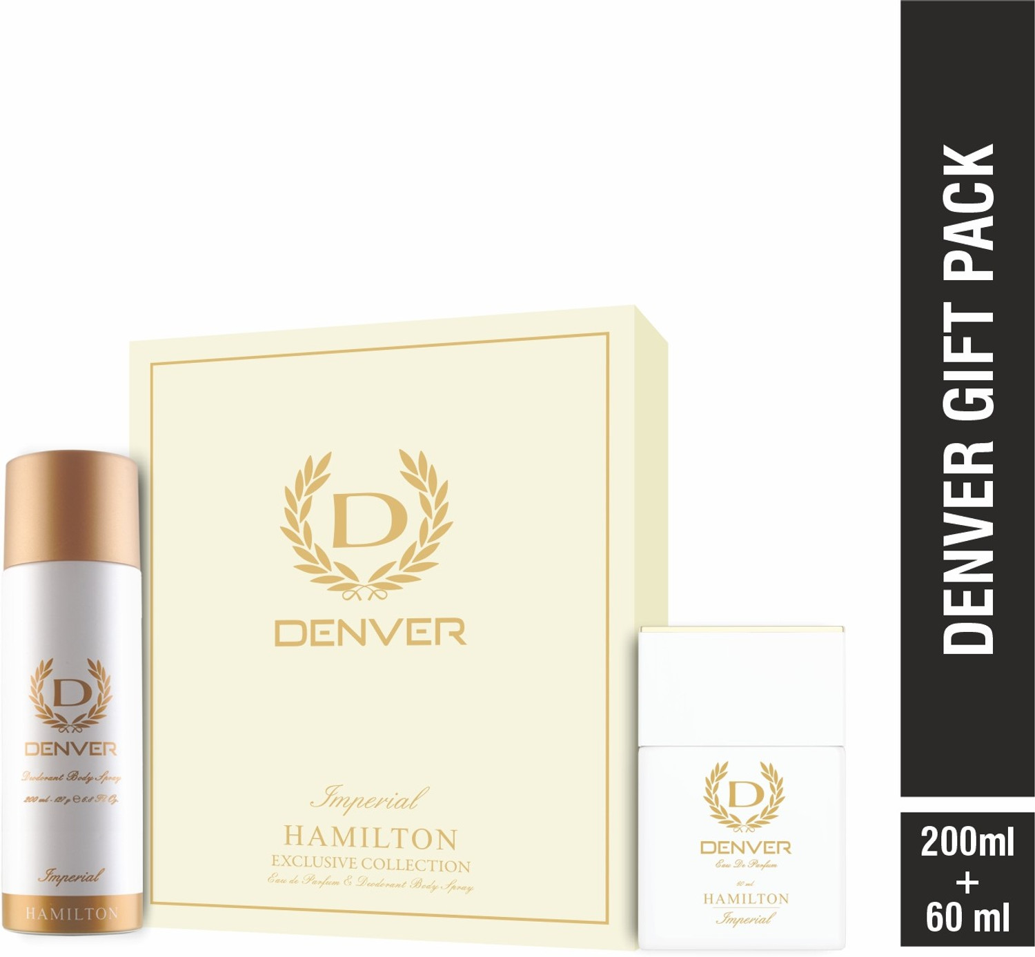 DENVER SRK Signed Imperial Gift Set Combo 200 ml Deodorant + 60 ml