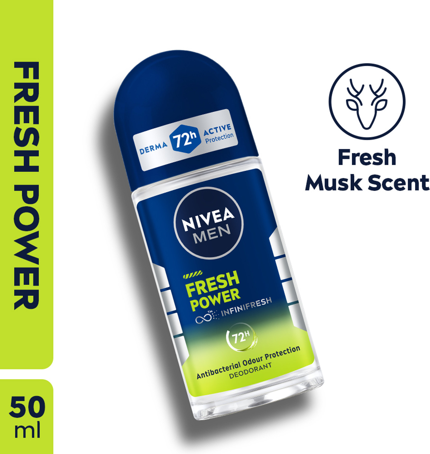 NIVEA Fresh Power Deodorant Roll-on  -  For Men