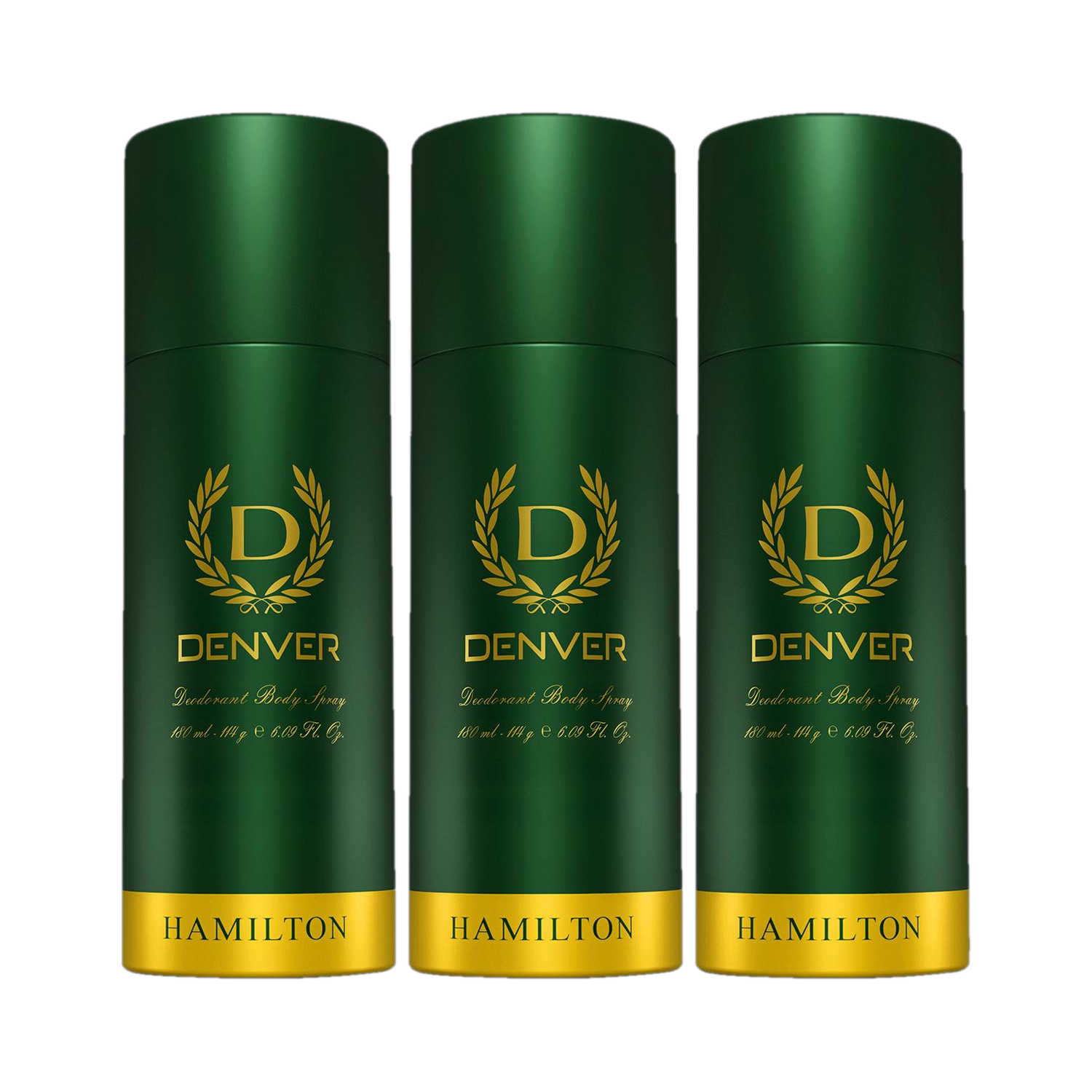 DENVER HAMILTON Deodorant Spray  -  For Men  (600 ml, Pack of 3)