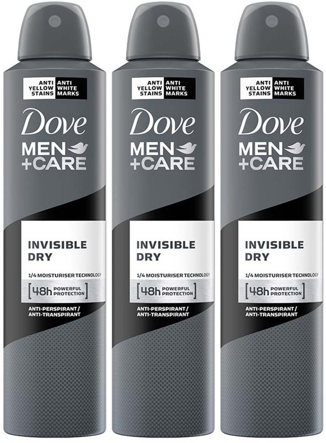 Dove Men+Care Invisible Dry Spray Deodorant - Pack of 3