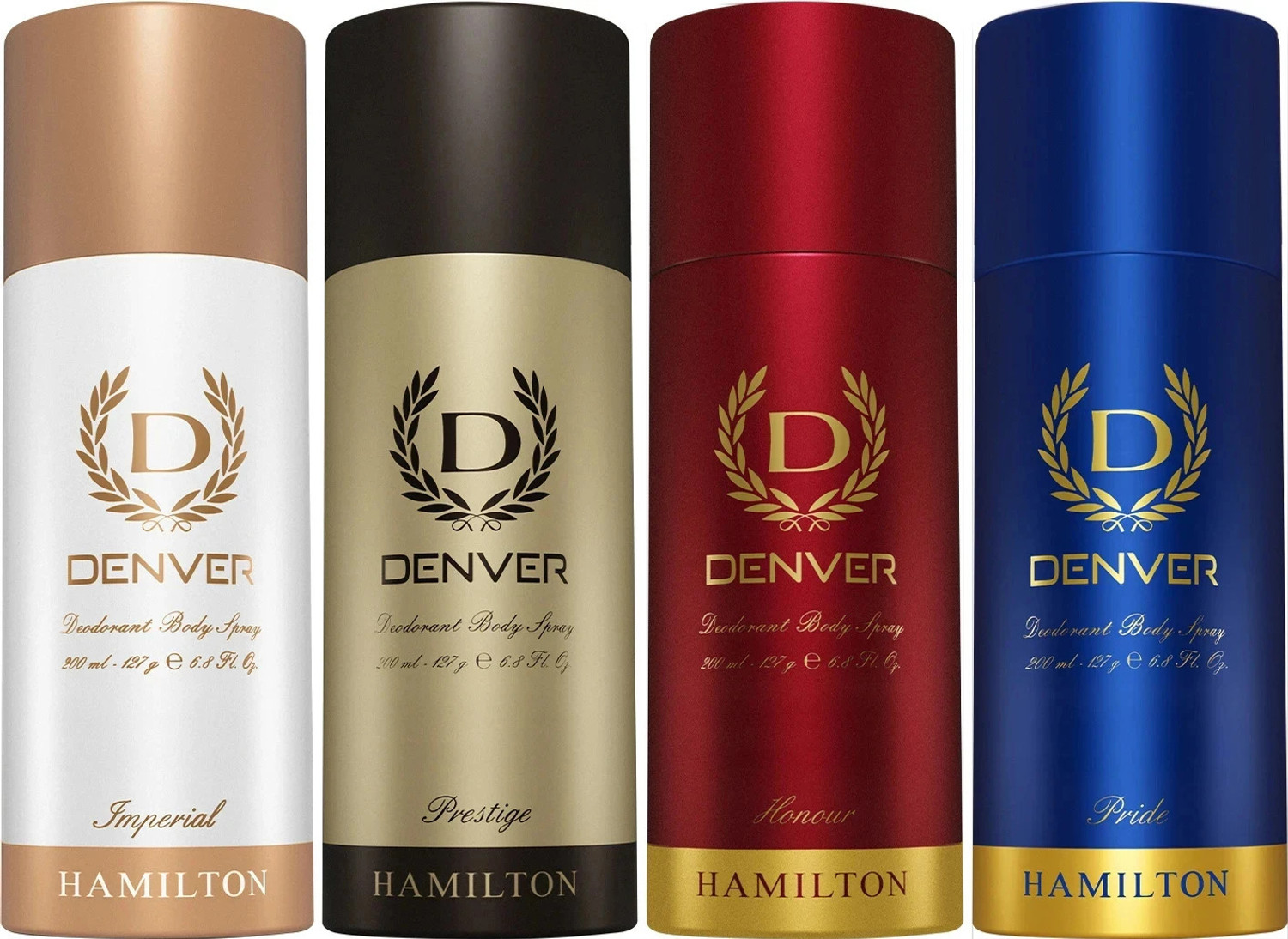 DENVER Hamilton, Honour, Pride and Prestige Combo Deodorant Spray  -  For Men