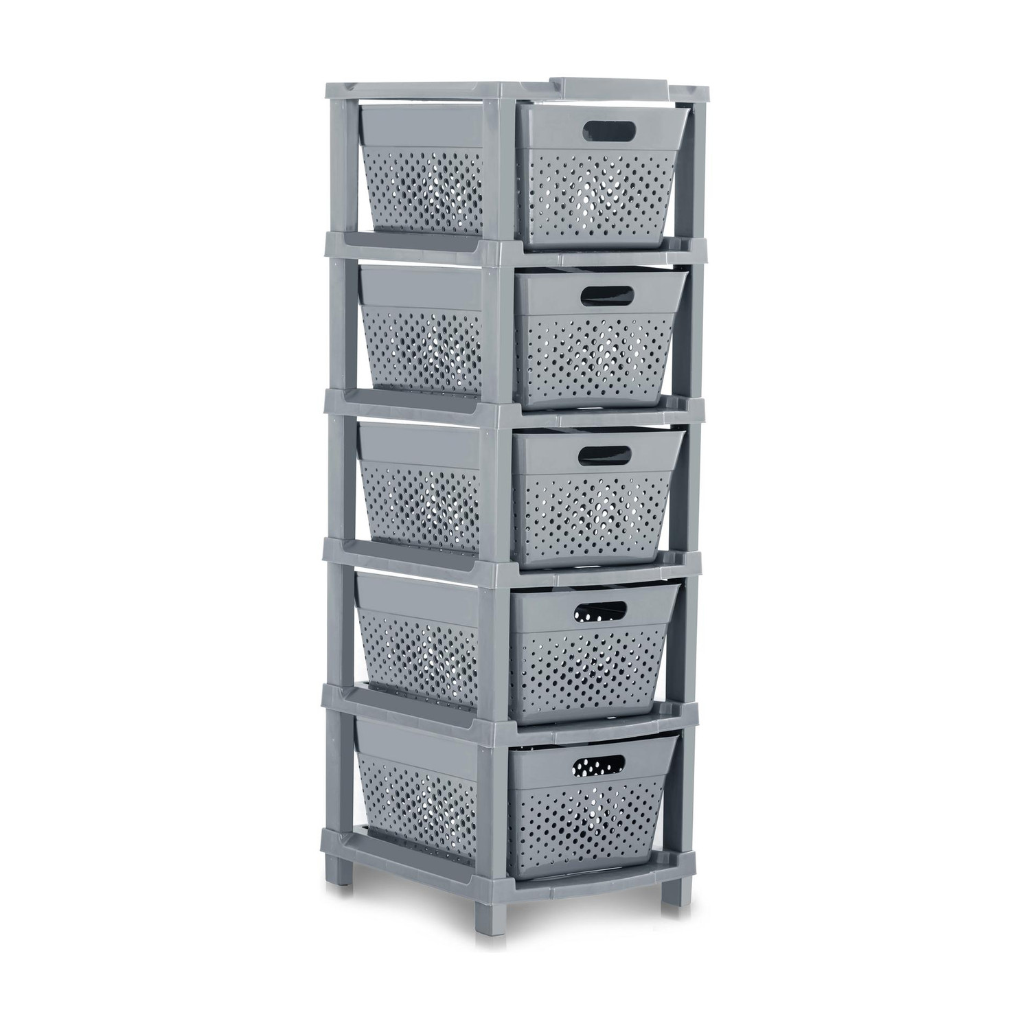 Pinkwhale 5 Compartments Plastic Modular Drawer