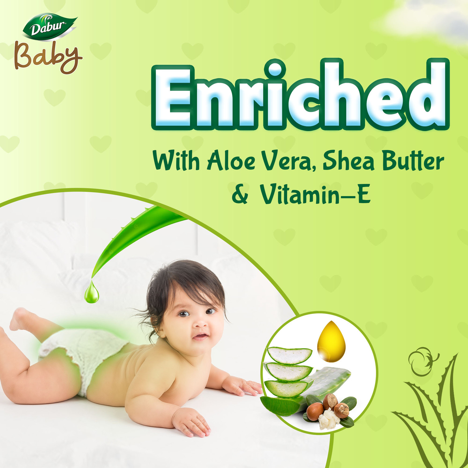 Image of Dabur Baby Super Pants | Diaper Infused with Aloe Vera, Shea Butter & Vitamin E | Insta-Absorb Technology - M