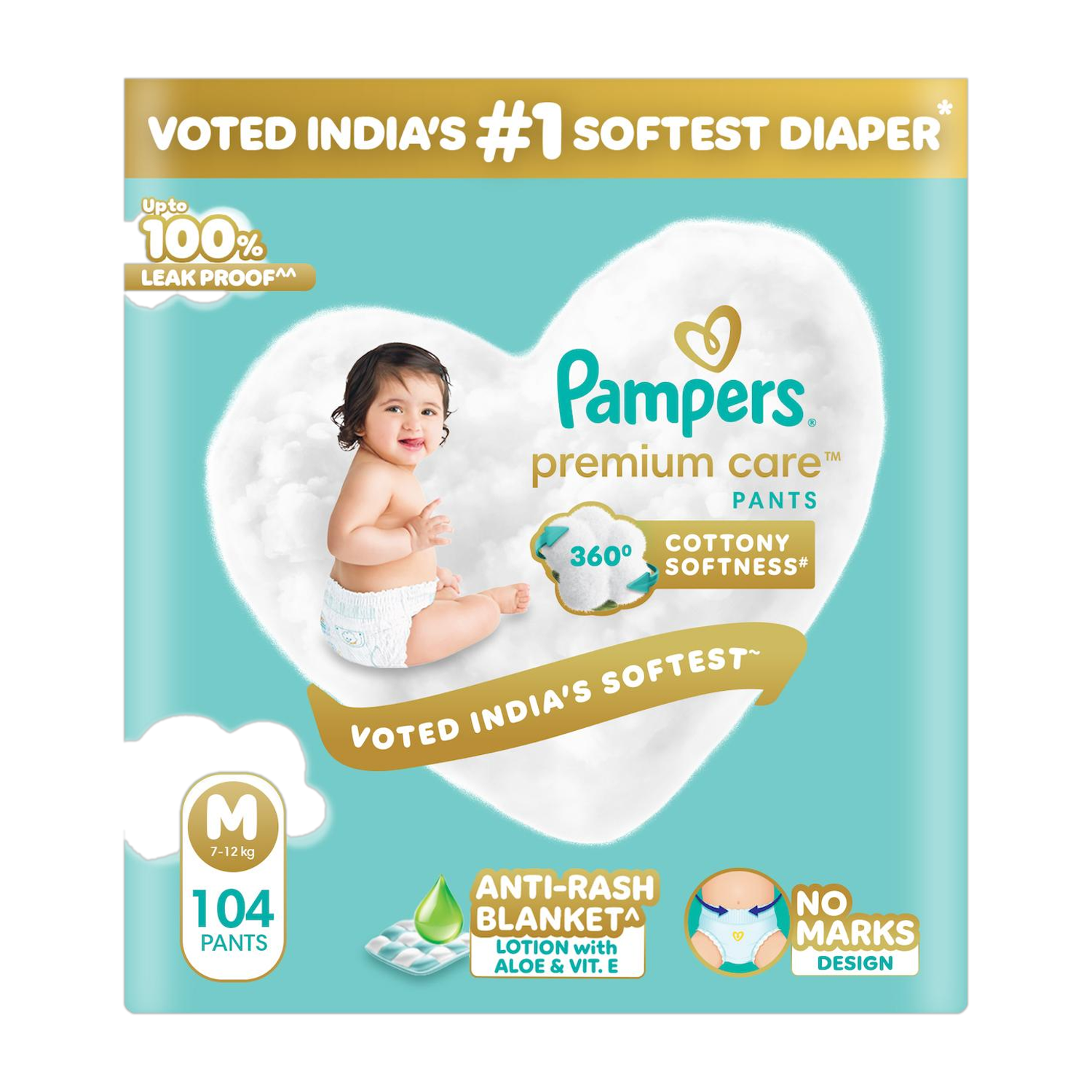 Pampers Premium Care Diapers - M