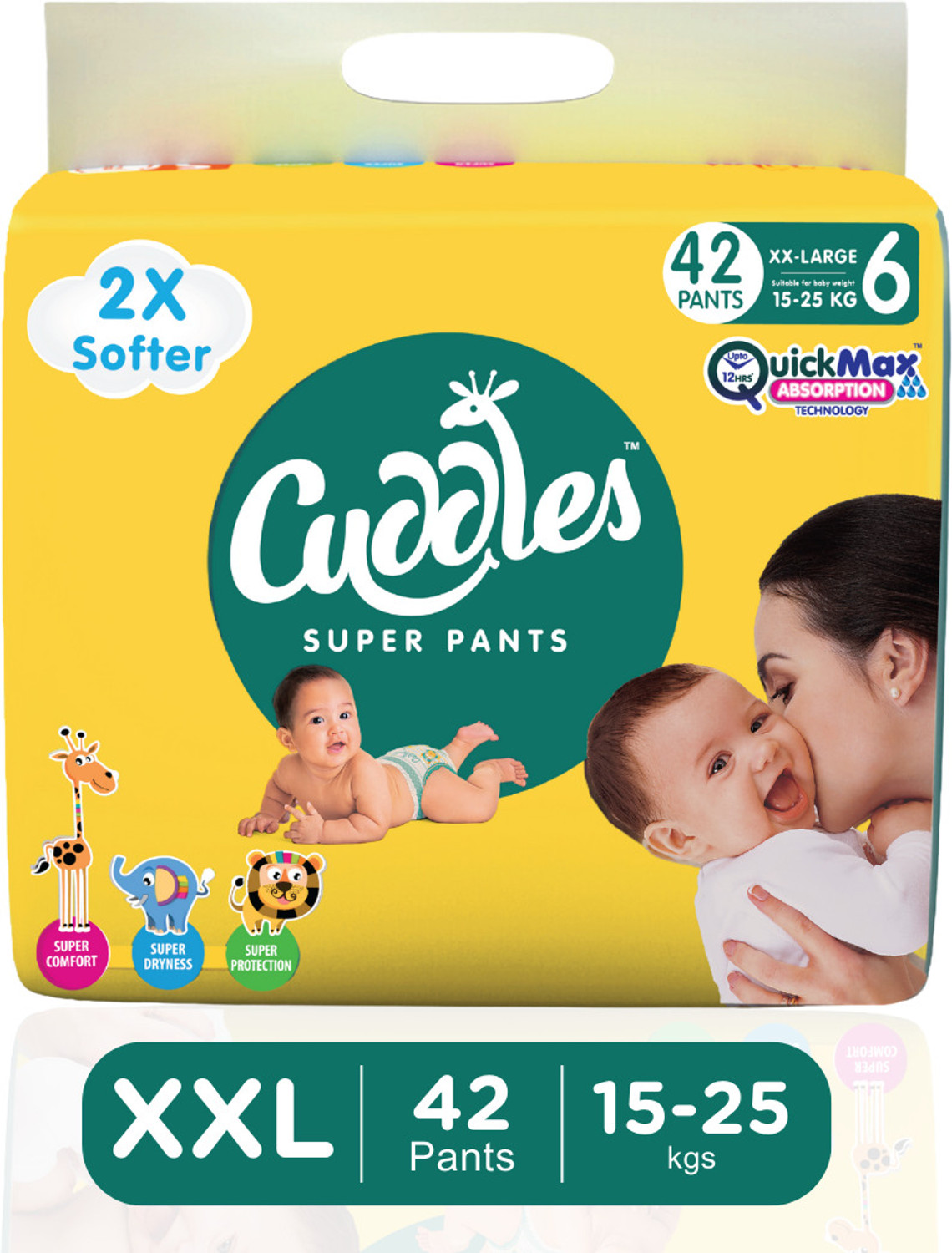 Cuddles - Super Pants Pant Style Diaper - XXL