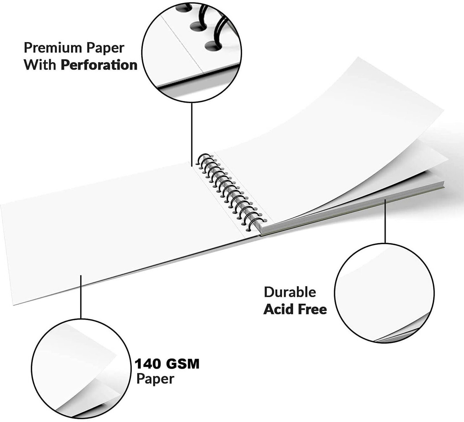 Image of Kshivi Sketch Pad A5 Note Pad Plane 50 Pages (Multicolor, Pack of 2)