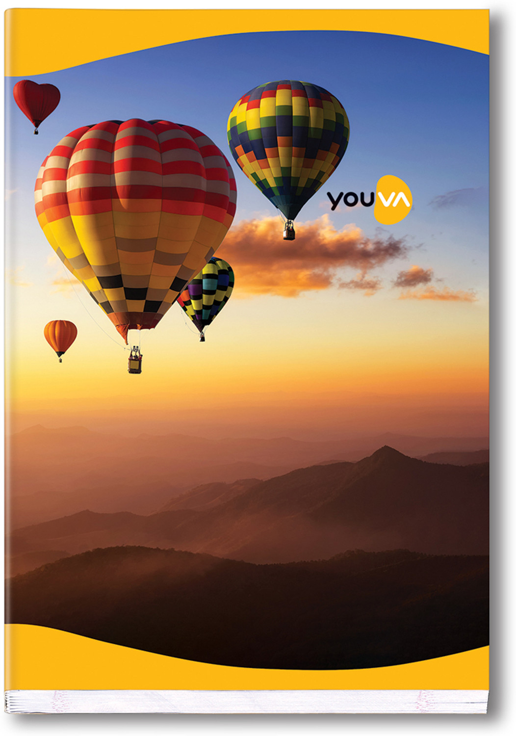 Youva Long Book A4 Notebook Single Line 276 Pages