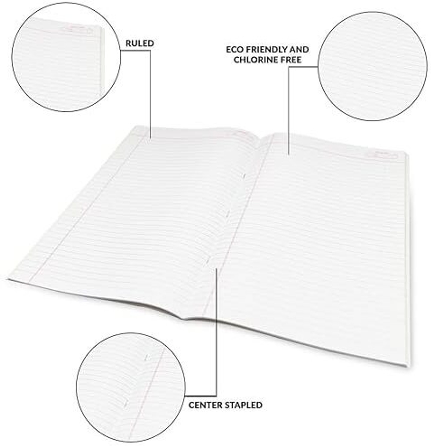 Image of Classmate Long Notebook | Premium Quality | Single Line (size 27.2*16.7cm) Regular Notebook Ruled 116 Pages (Multicolor, Pack of 6)
