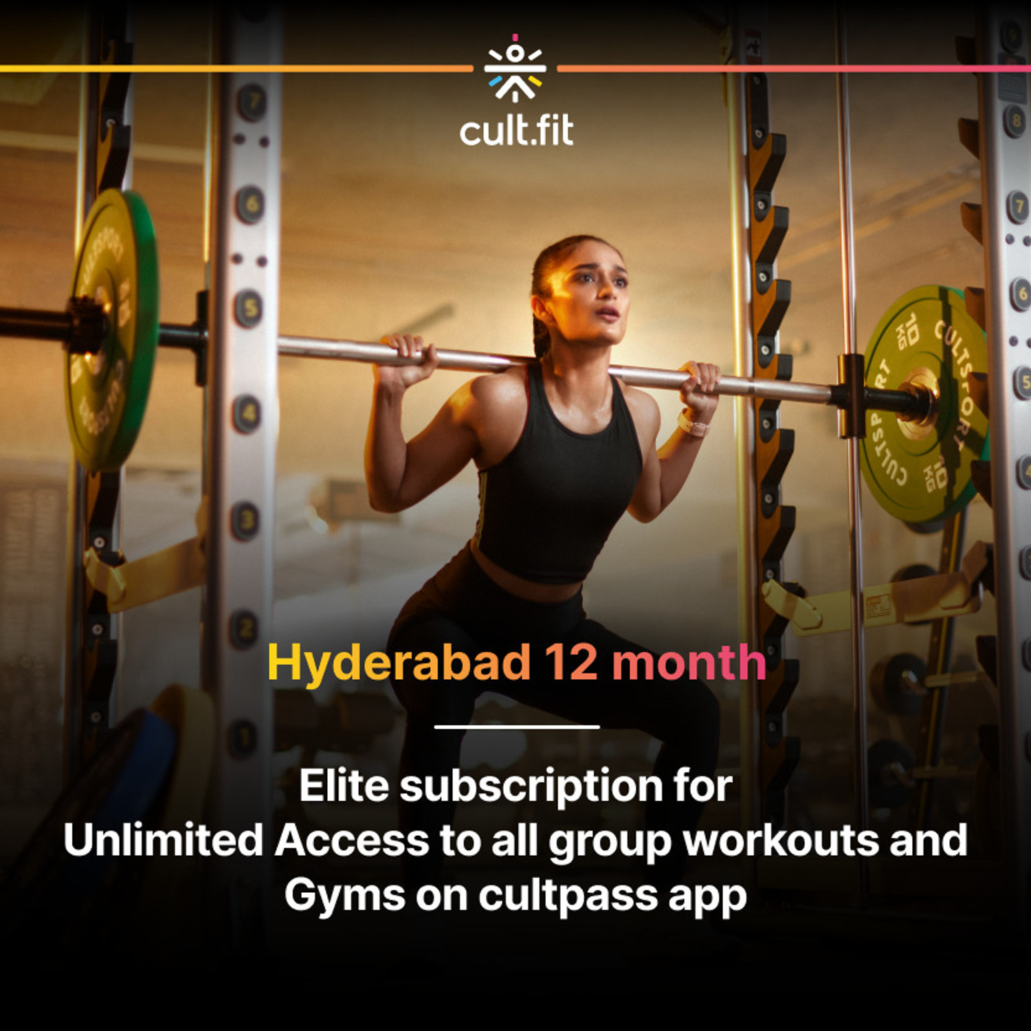 Image of cult.fit cultpass Elite Hyderabad - Access to all group classes and gyms in Hyderabad