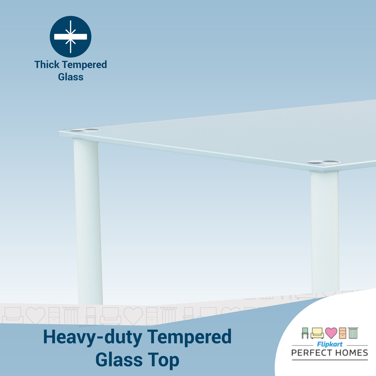 Image of Flipkart Perfect Homes Levyn Metal 6 Seater Dining Set