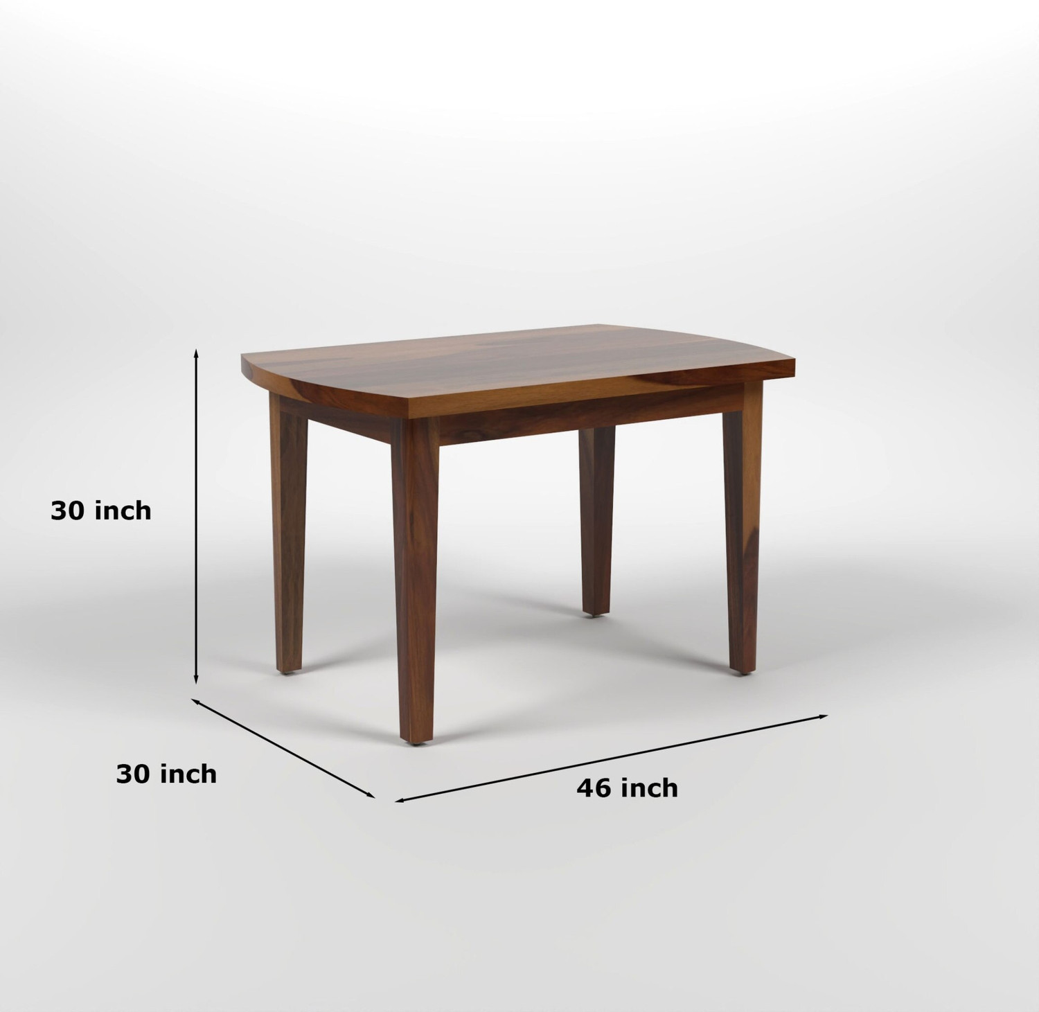Image of Ghodela Furniture Solid Sheesham Wood 4 Seater Dining Table Set with 4 Chairs for Dining Room Solid Wood 4 Seater Dining Set (Finish Color -Honey Finish, DIY(Do-It-Yourself))