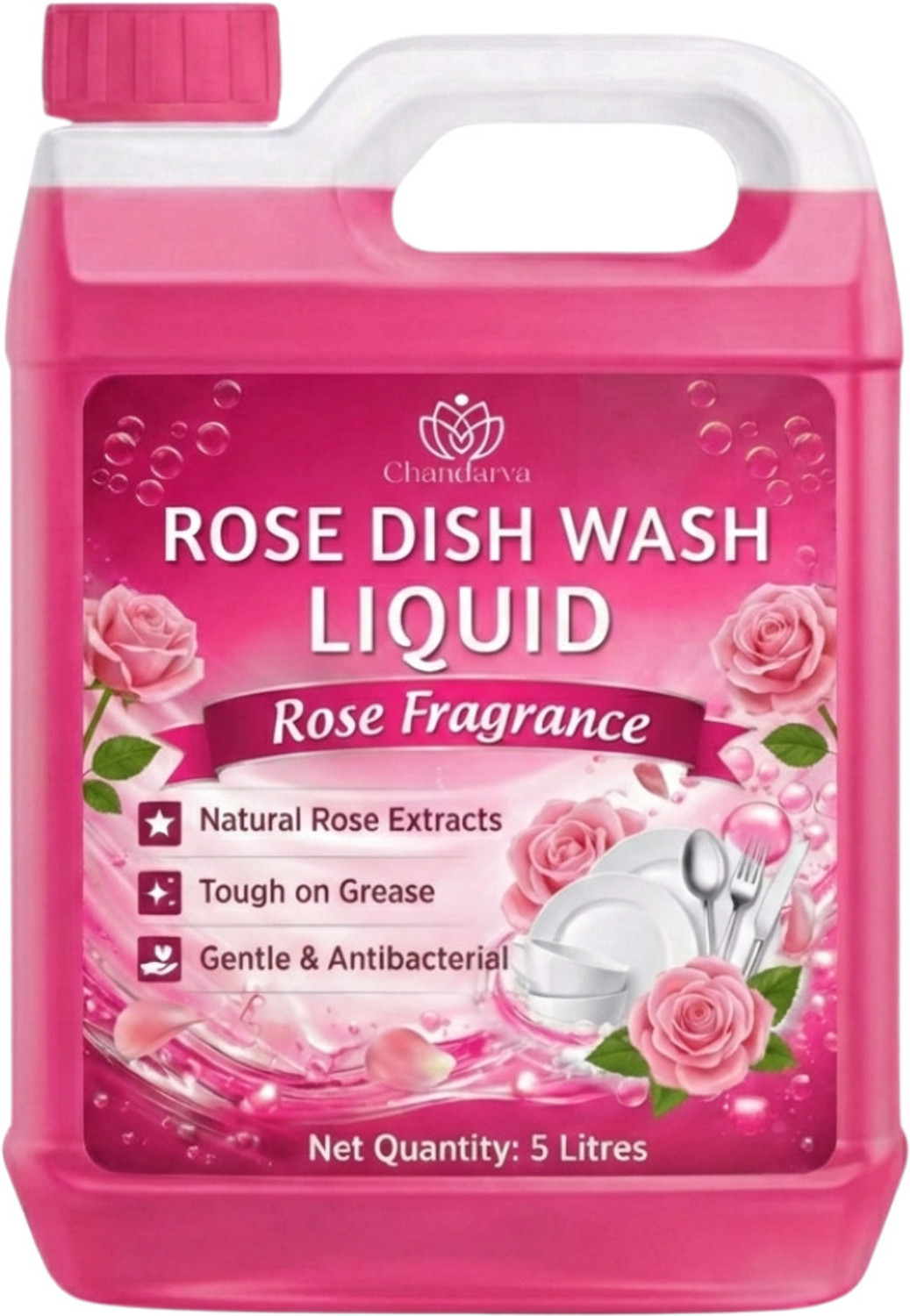Image of Mistriel Dish Wash Liquid 5L | 5X More Effective Grease Cleaner |Suitable for Kitchenware Dish Cleaning Gel (LEMON, 5 L)