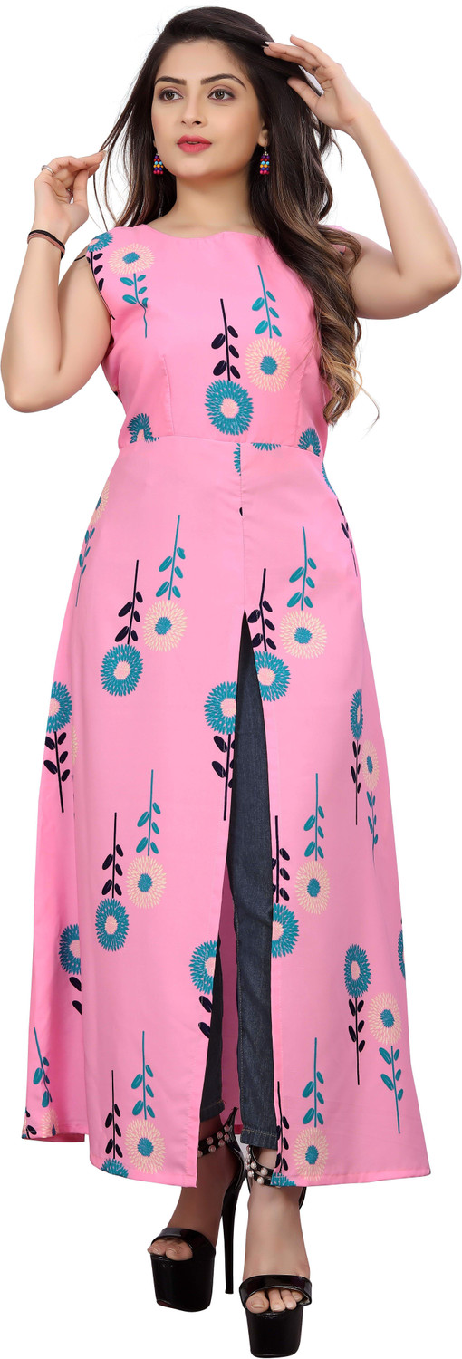 Image of Modli 20 Fashion Women A-line Blue, White, Dark Blue, Pink Knee Length Dress