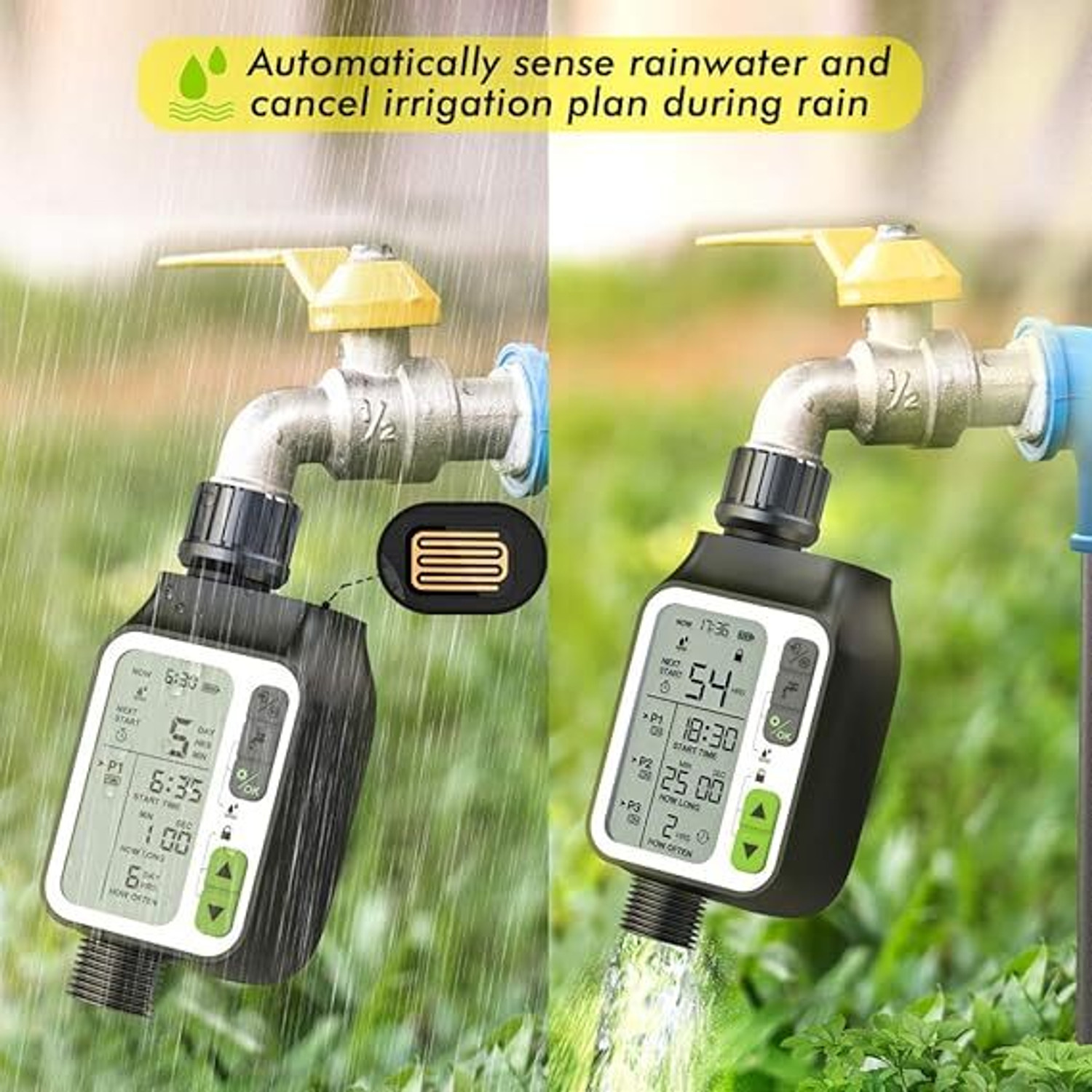 Image of Everusely Water Timer drip irrigation Drip Irrigation Kit