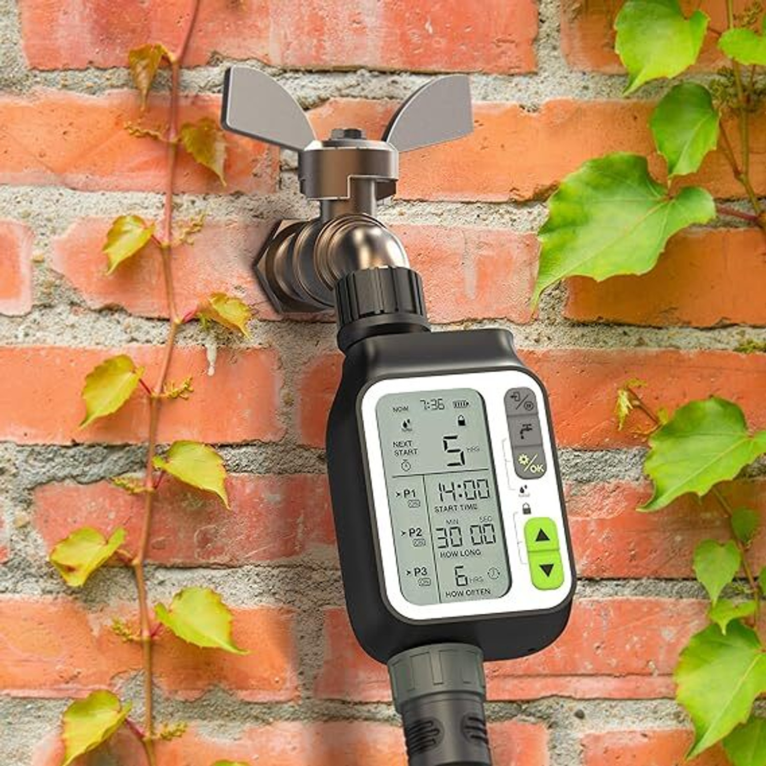 Image of Everusely Water Timer drip irrigation Drip Irrigation Kit