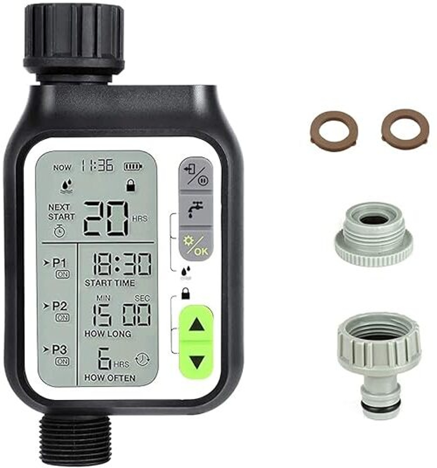 Image of Everusely Water Timer drip irrigation Drip Irrigation Kit