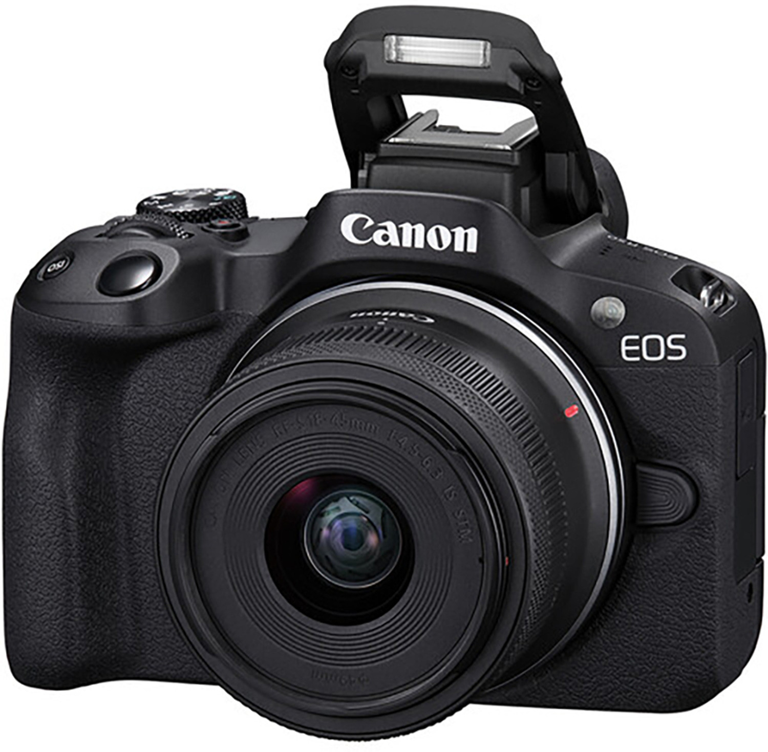 Image of Canon EOS R50 Mirrorless Camera Body with RF - S 18 - 45 mm f /4.5 - 6.3 IS STM