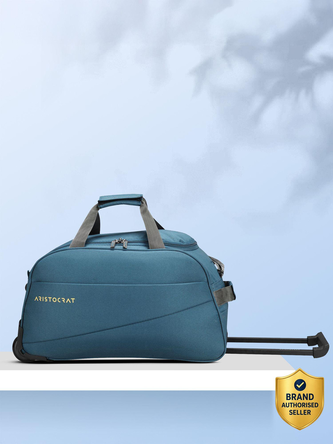 ARISTOCRAT ROOKIE DFT 62 (E) TEAL BLUE Duffel With Wheels (Strolley)
