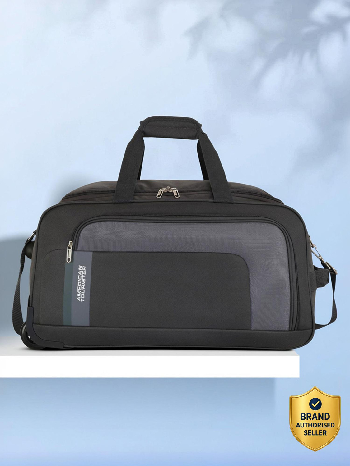 Image of AMERICAN TOURISTER 60 L Strolley Duffel Bag - COSMO WHEEL DUFFLE 57 CM-GREY - Grey - Large Capacity