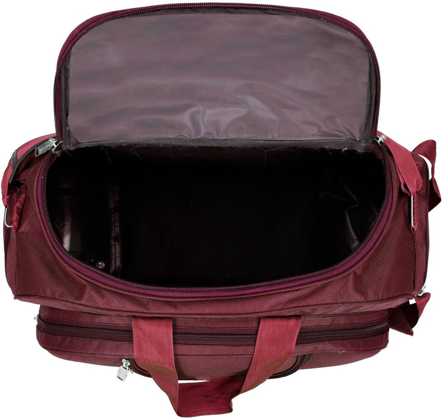 Image of ezra 61 L Strolley Duffel Bag - Attractive Unisex Duffel Bag for limitless adventures - Red - Large Capacity