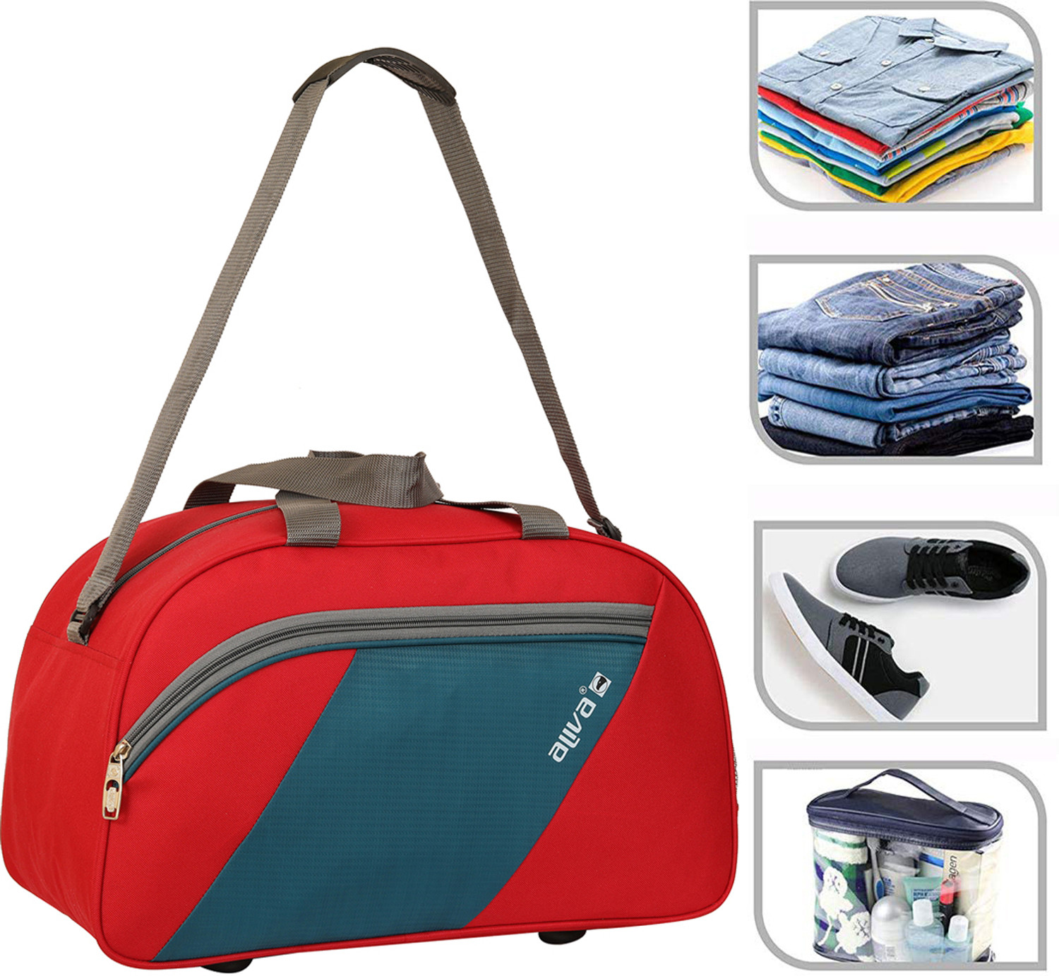 Image of Aliva Aliya Luggage (Expandable) DB-1150 Stylish Light Weight Small Travel Duffel Bag For Men & Women Quality Tested Luggage Bag Duffel Without Wheels