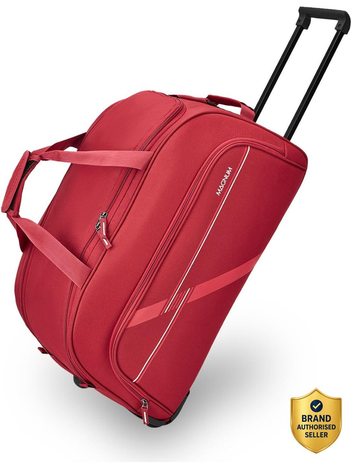 40 L Strolley Duffel Bag - THRUST 57 RDFL RED - Red - Regular Capacity