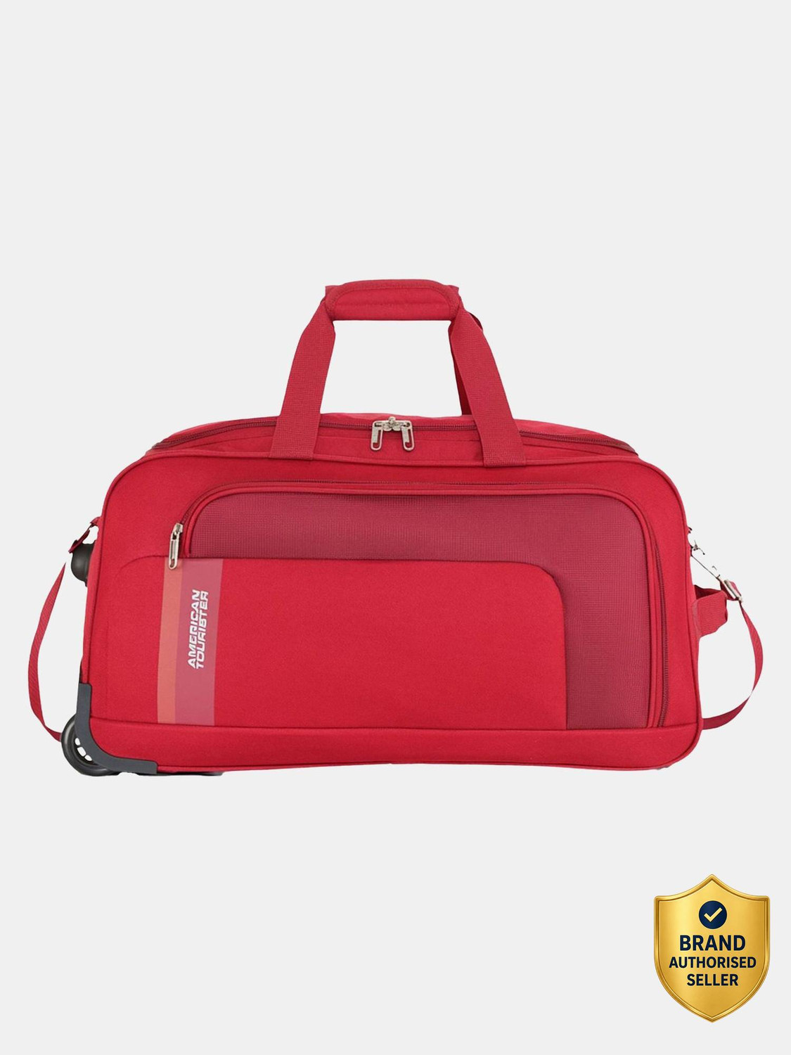 AMERICAN TOURISTER CAMP WHEEL DUFFLE 65cm - RED Duffel With Wheels (Strolley)