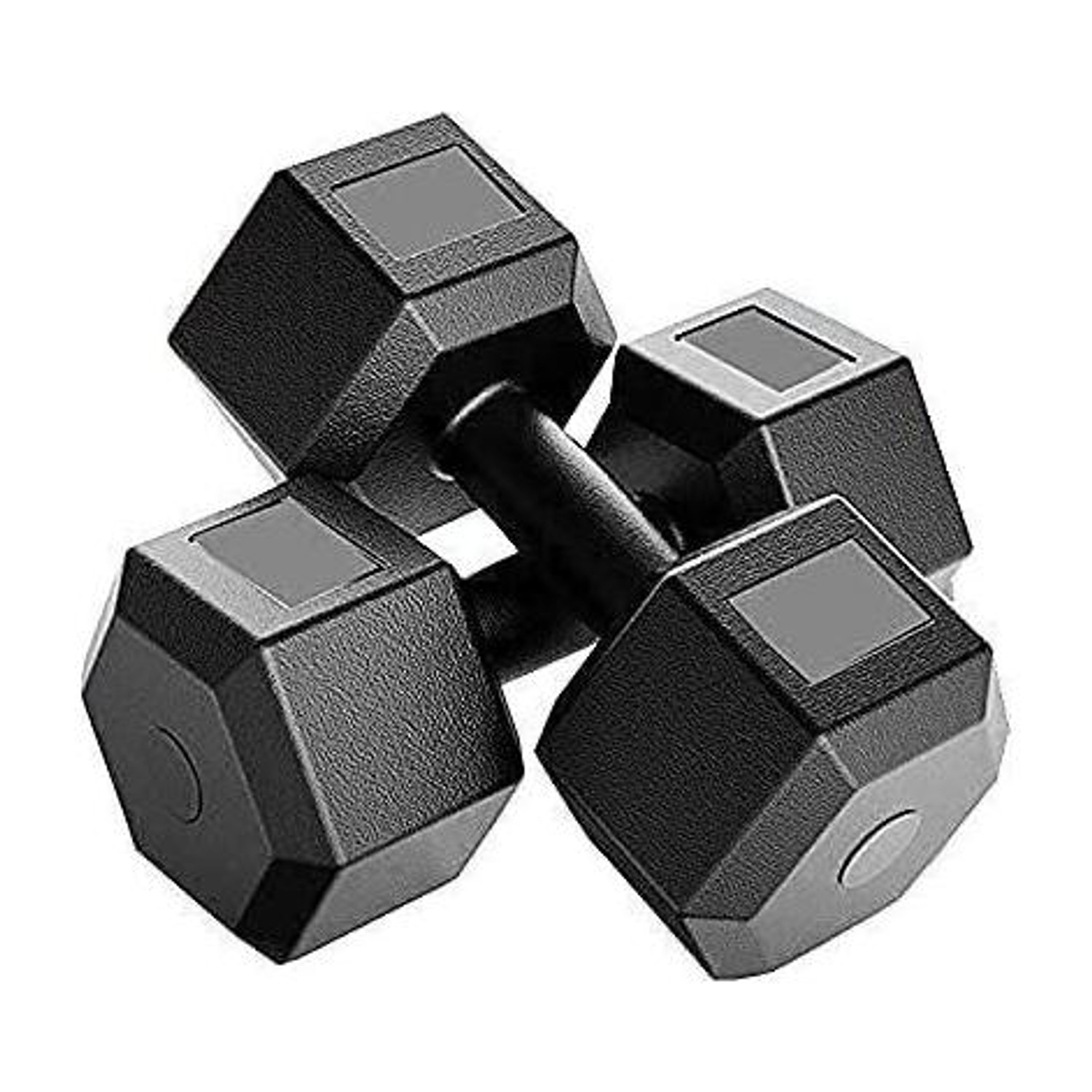 Image of STARX Hexa Dumbbells (2kg x 2) Black | Home Gym Fitness Weights Fixed Weight Dumbbell (4 kg)