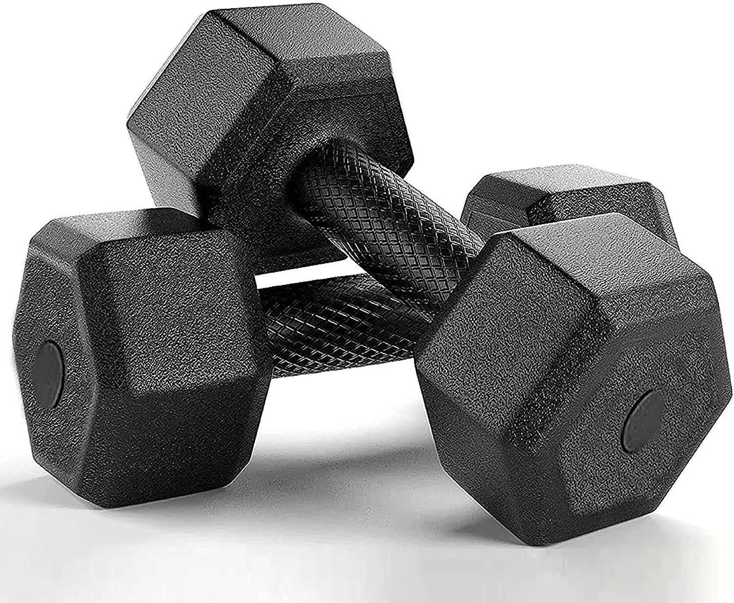 AMAN FIT HEX DUMBBELLS 5KGS PAIR, DUMBBELL SET FOR MEN, WOMEN, HOME GY